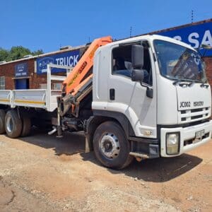 2014 Isuzu FTM 1200 Dropside 6x4 with Palfinger PK15500 crane with top seat