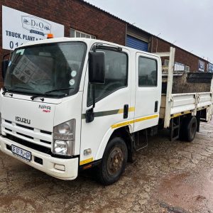 2019 Isuzu NPR400 AMT double cab  dropside with taillift