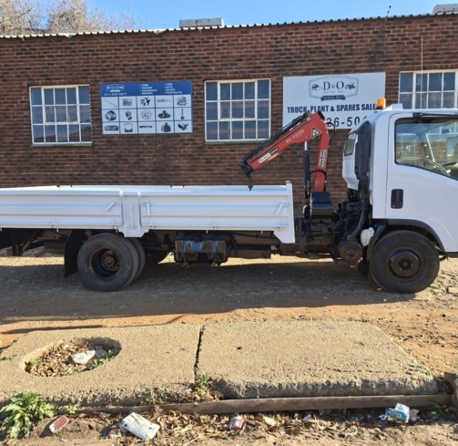 2010 Isuzu NPR400 dropside 4x2 with Palfinger PC2300A crane