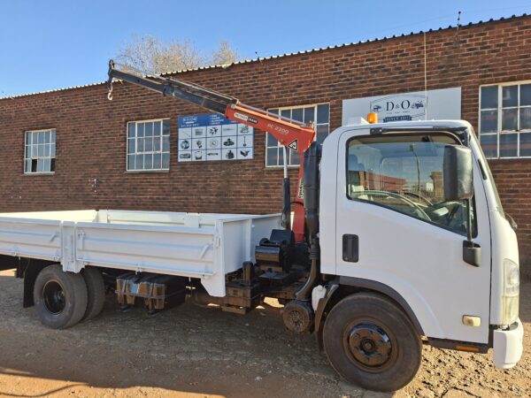 2010 Isuzu NPR400 dropside 4x2 with Palfinger PC2300A crane
