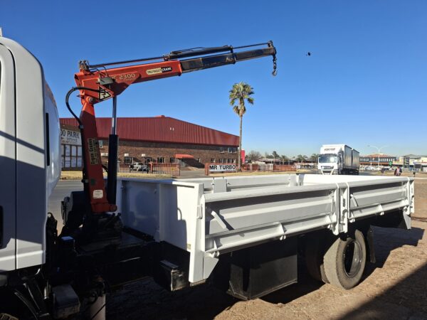 2010 Isuzu NPR400 dropside 4x2 with Palfinger PC2300A crane